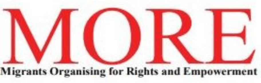 Logo for MORE - Migrants Organising for Rights and Empowerment